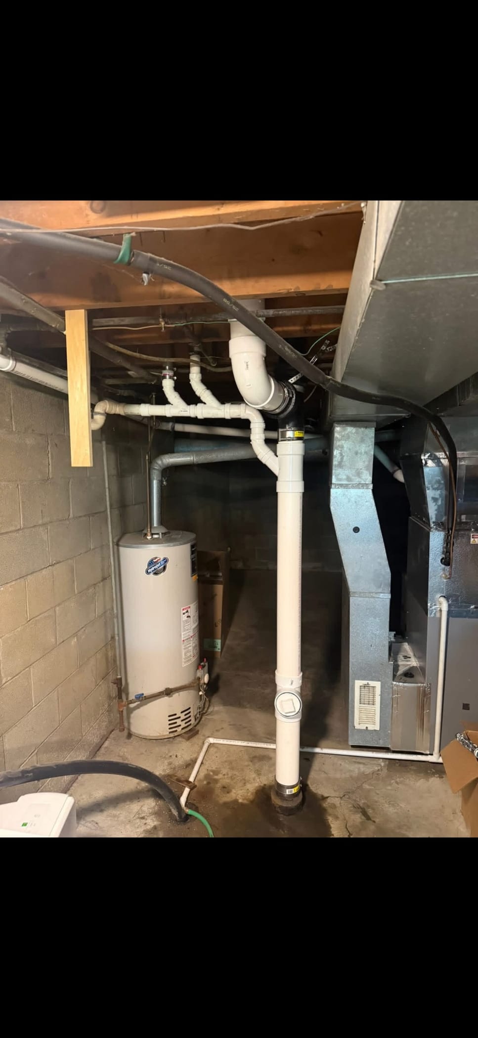Water heater & PVC plumbing