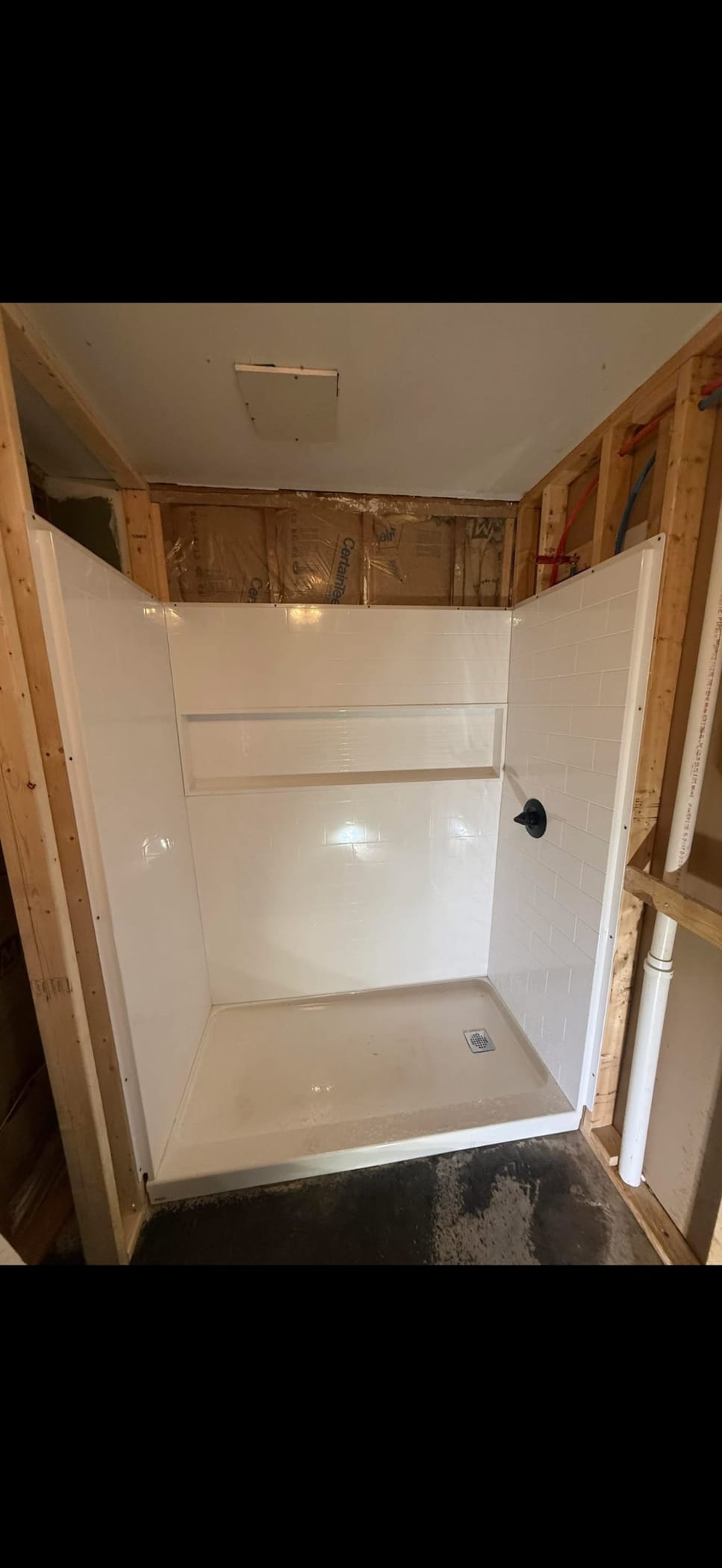 New shower going in